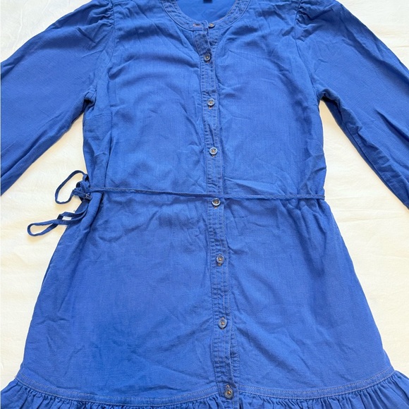 Nine West Women’s Blouson Sleeve Belted Dress Size S – Blue Casual - Picture 4 of 10